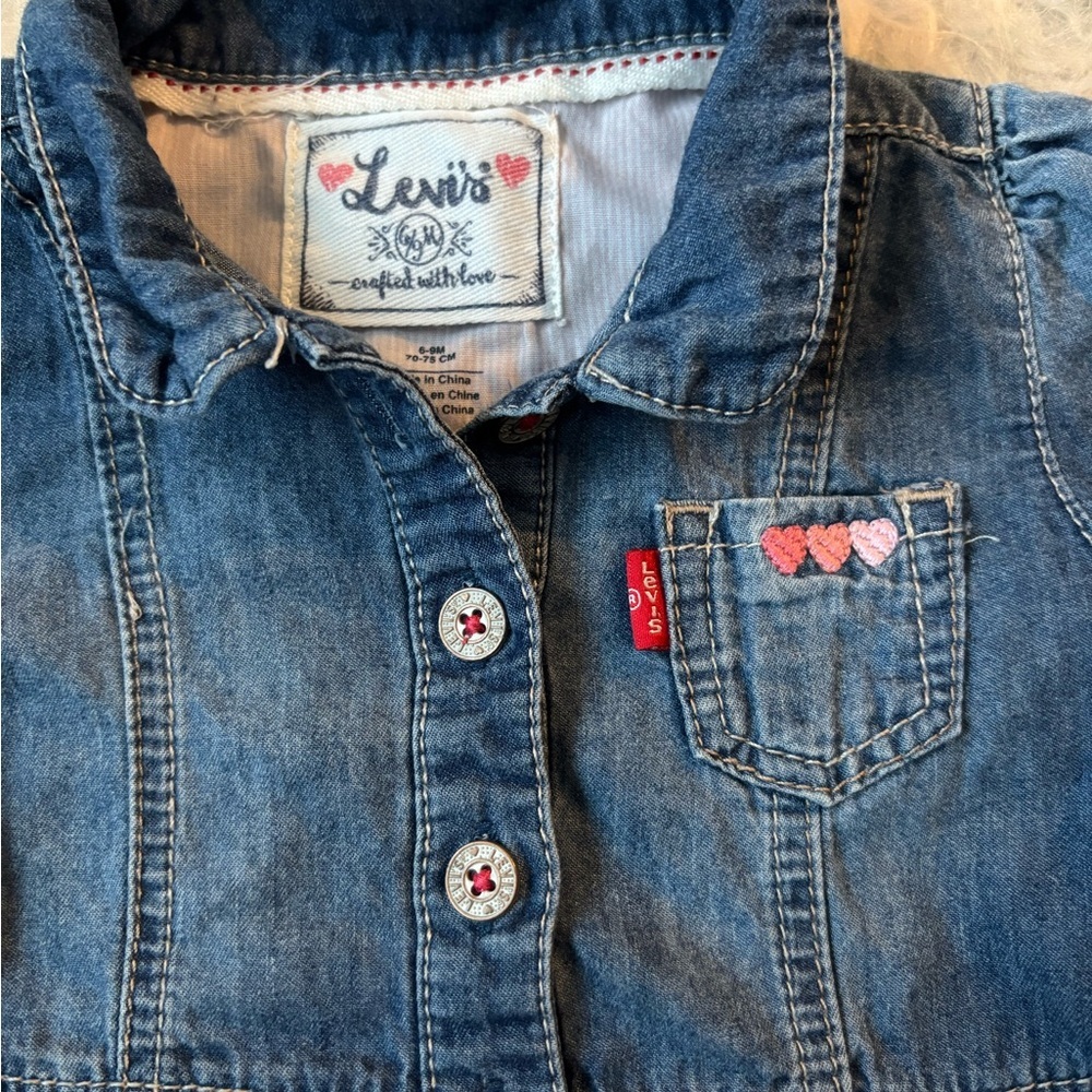 Levi's Classic Blue Baby Dress - Picture 2 of 3